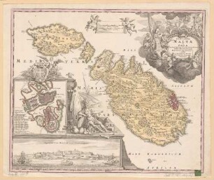 Insularum Maltae et Gozae quae sunt Equitum S. Ioannis Hierosolimitani Ordinis Melit. Sedes Principalis, Delineatio Geographica