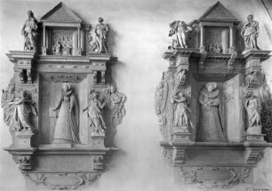 Grabmäler der Anna Maria von Hohenstein (gest. 1595) und Sabina Hedwig von Eberstein (gest. 1631)
