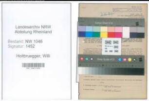 Entnazifizierung Willi Holtbruegger , geb. 21.04.1910 (Lehrer)