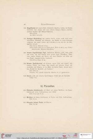 h) Porzellan (Nr. 330 - 405)