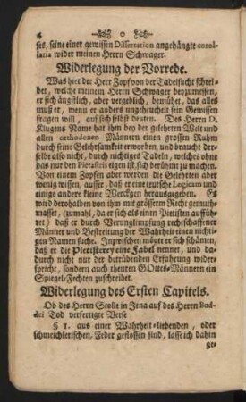 Widerlegung der Vorrede