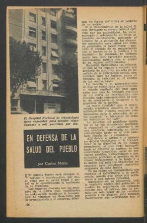 En defensa de la salud del pueblo