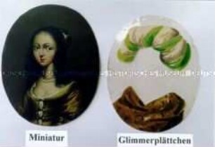 Verwandlungsminiatur einer jungen Dame - vermutl. Louise Henriette von Brandenburg