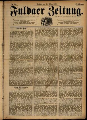 Ausgabe vom Freitag, den 21. März 1890.