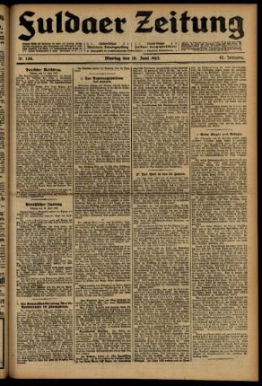 Ausgabe vom Sonntag, den 15. Juni 1913.