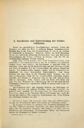 Handbuch der Hygiene : in 10 Bd., 2. Die Städtereinigung