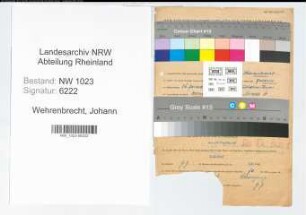Entnazifizierung Johann Wehrenbrecht , geb. 26.01.1913 (Werkmeister)