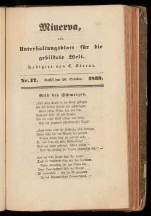 Minerva, Nr. 17, 26. October 1839