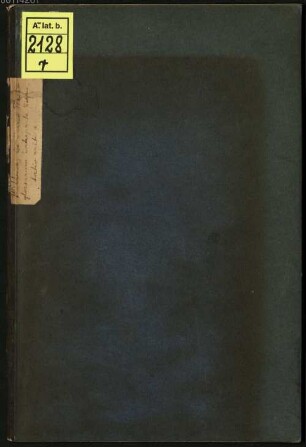 De Verrio Flacco glossarvm interprete dispvtatio critica