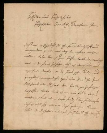 Brief von Bernhard Albinus an Johann Dolaeus