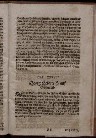 Cap- XXXVIII. Georg Heldtreich auf Schlauroth