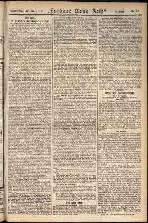 Zweite Ausgabe vom Donnerstag, den 30. März 1922.