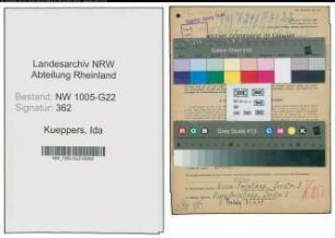 Entnazifizierung Ida Kueppers , geb. 29.01.1902 (Geschaeftsinhaberin)