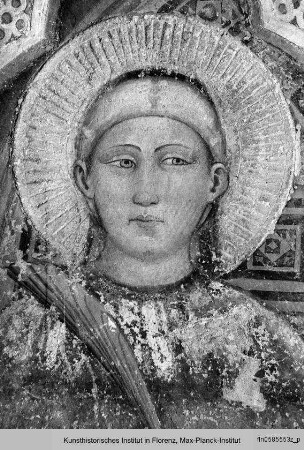 Verkündigung an Maria mit den Stadtheiligen Justus, Oktavianus, sowie Cosmas und Damian