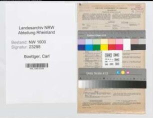 Entnazifizierung Carl Boettger, geb. 04.04.1904 (Postbeamter)