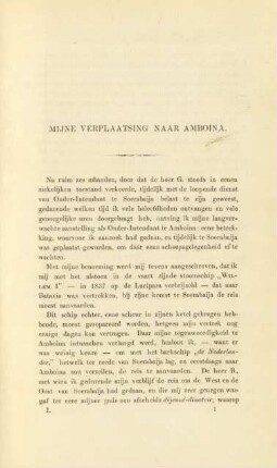 Mijne verplaatsing naar Amboina