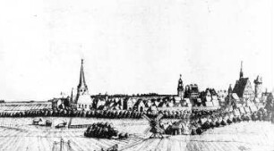 Salzwedel. Stadtansicht, Haestiko, 1713, aus: Salzwedel, ..., 1233-1933, Salzwedel 1933