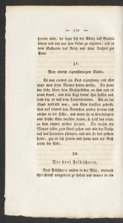 31. Von einem eigensinnigen Kinde.