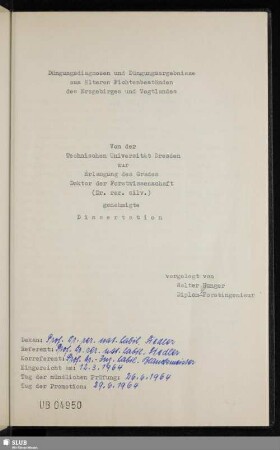 Düngungsdiagnosen und Düngungsergebnisse aus älteren Fichtenbeständen des Erzgebirges und Vogtlandes