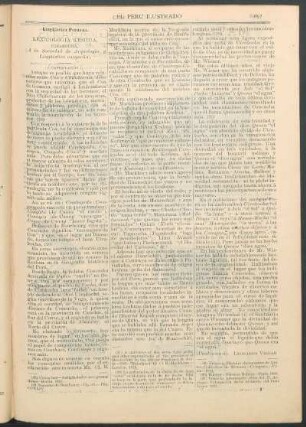 Lingüística Peruana. Lexicología Keshua. (Continuación). : Uirakocha. (A la Sociedad de Arqueología y Lingüística cuzqueña).