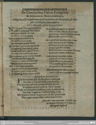 De Concionibus Psalmo-Evangelicis