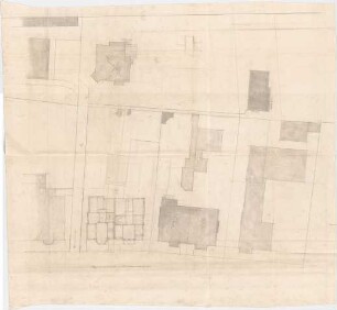 Thiersch, Friedrich von; München, Georgenstr. 16; Haus Thiersch - Grundriss mit Lageplan