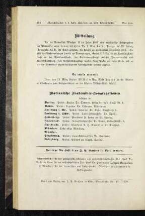 Marianische Akademiker-Kongregationen
