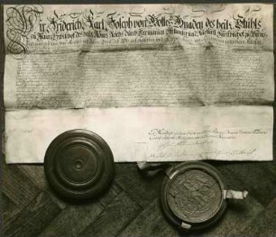 Lehnsbrief für Adolph Franz Reichmann