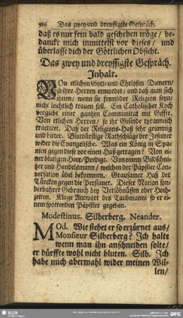 Das zwey und dreyssigste Gespräch