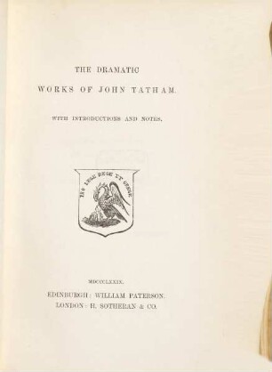 The dramatic Works : With Introductions and Notes