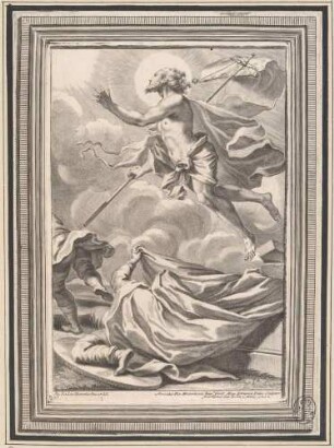 Die Auferstehung Christi, aus: Sei omelie di Nostro Signore papa Clemente undecimo esposte in versi da Alessandro Guidi, Rom 1712