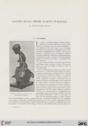15: Saggio sulle opere d'arte italiana a Pietroburgo
