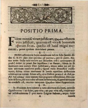 Diss. theol. de fide iustificante, contra Arminianos