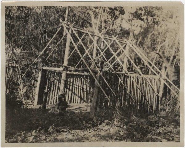 Half-finished Huanyam hut