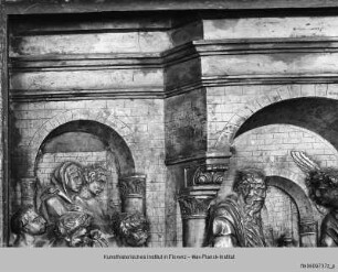 Taufbrunnen : Zacharias im Tempel