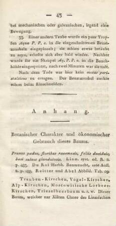 Botanischer Charakter und ökonomischer Gebrauch dieses Baums