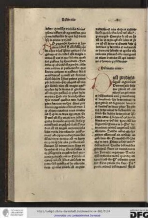 Post predicta superest cognoscere. Determinatis hiis que pertinent ad creationem angelorum et distinctionem eorum per aversionem et conversionem...
