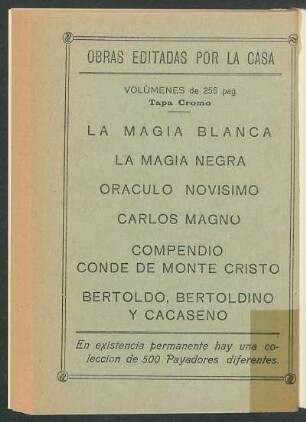 Obras editadas por la casa