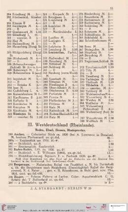 III. Westdeutschland (Rheinlande) (Nr. 389-599a)