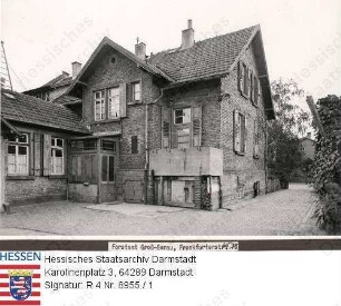 Groß-Gerau, Forstamt - Frankfurter Straße 60 - Bild 1 und 2: Außenansichten vor der Renovierung
