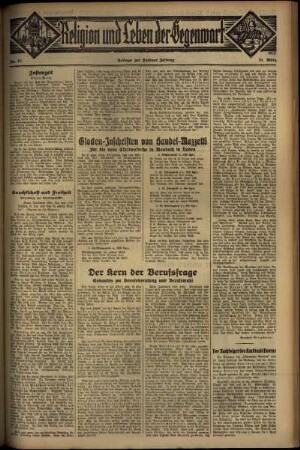 Dritte Ausgabe vom Sonntag, den 31. März 1935.