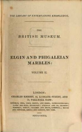 The British Museum: Elgin and Phigaleian marbles, 2