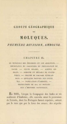 Groupe géographique de Moluques