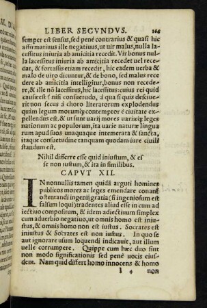 Nihil differre esse quid iniustum, & esse non iustum, & ita in similibus. Caput XII.