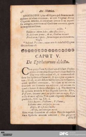 Caput V. De Epithetorum delectu.