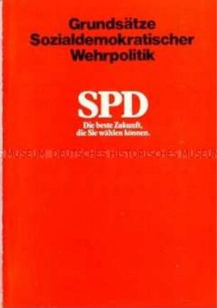 Informationsschrift der SPD zur Verteidigungspolitik