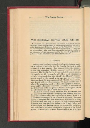 The Consular Service from Within.