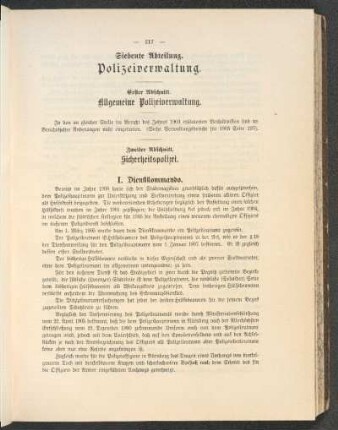 Zweiter Abschnitt. Sicherheitspolizei.