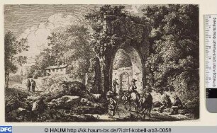 Torruine mit Mauern und Park