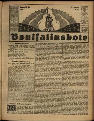 Erste Ausgabe vom Sonntag, den 19. März 1933.